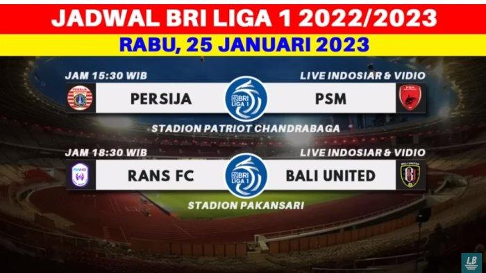 Jadwal dan hasil pertandingan Liga 1 Indonesia pekan ini