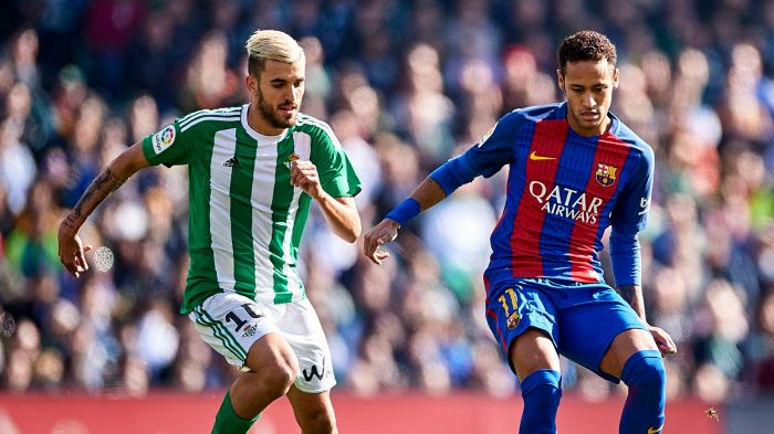 Barcelona real betis vs liga la score final barca barça opener dominant league win