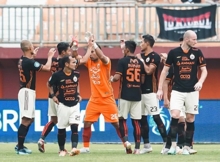 Hasil pertandingan Persija Jakarta vs Borneo FC dan jalannya laga