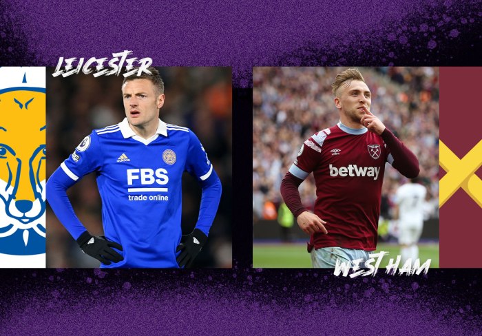 Prediksi Leicester City vs West Ham United: head to head dan statistik pertandingan